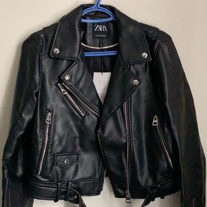 Brand new Zara leather jacket